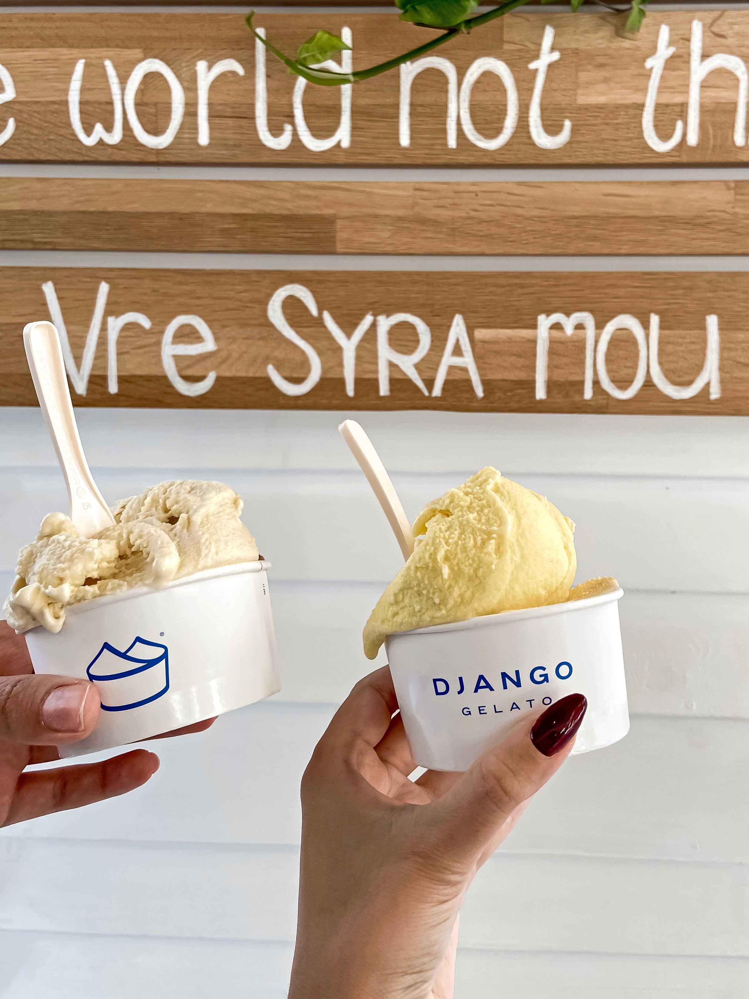 Το Django gelato φέρνει λίγη δροσιά στην Αθήνα.
